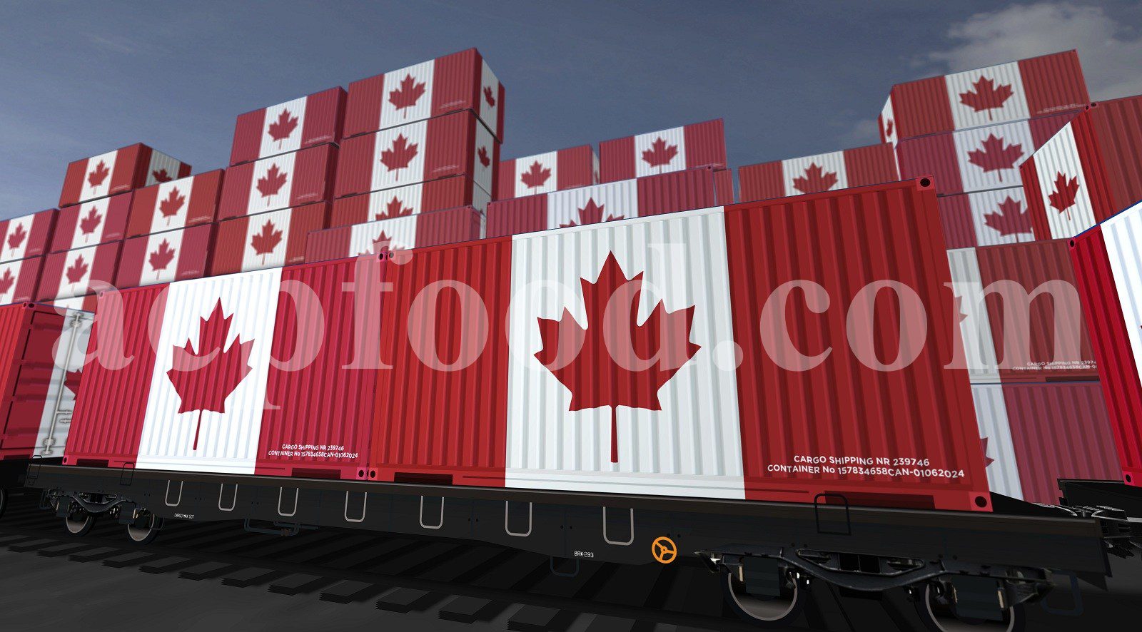 How does ACPFOOD ship its cargoes to Canada?