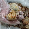 Close-up of sweet myrrh resin texture and color