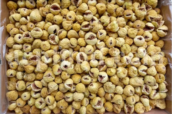 Export-ready cartons of dried figs stacked for delivery