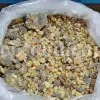 Dried Ferula persica resin close-up view